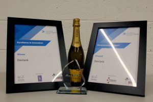 The East Midlands Chamber business awards 2022. environmental impact and excellence in innovation