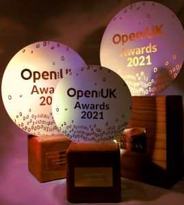 open uk awards 2021. Devtank Ltd's three awards from the event.